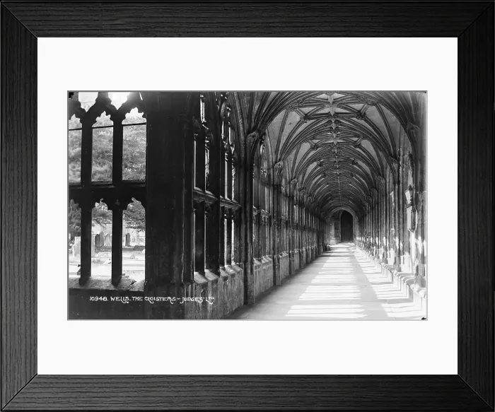Framed Print : The Cloisters of Wells Cathedral Framed Print : The Cloisters of Wells Cathedral