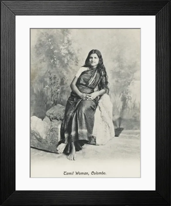 Framed Print : Tamil woman from Sri Lanka Framed Print : Tamil woman from Sri Lanka