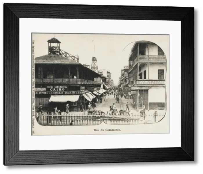 Framed Print : Egypt - Rue du Commerce Framed Print : Egypt - Rue du Commerce
