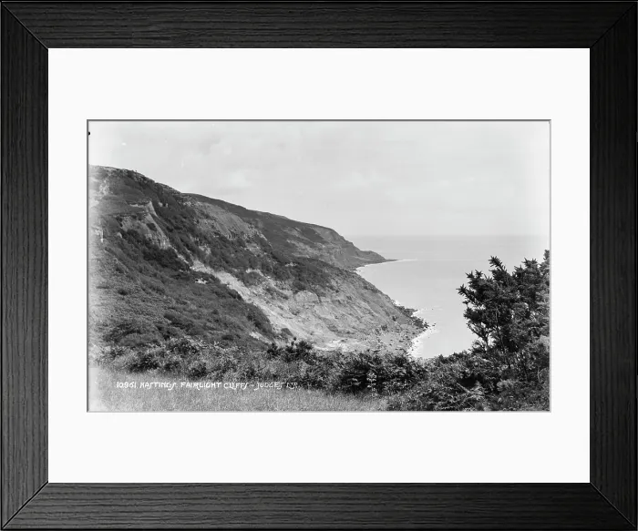 Framed Print : Fairlight Cliffs Framed Print : Fairlight Cliffs