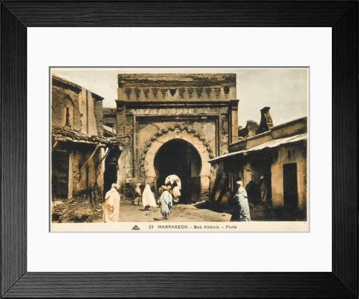 Framed Print : Morocco - Marrakesh - Khemis Gate Framed Print : Morocco - Marrakesh - Khemis Gate