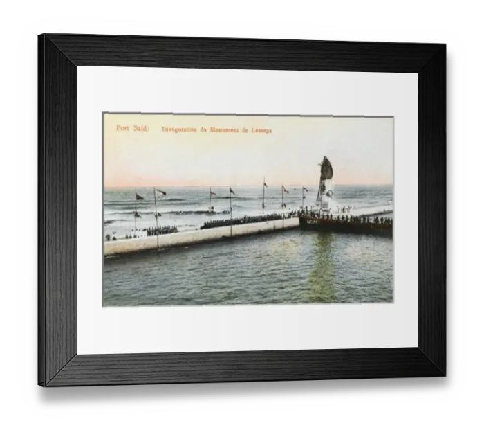 Framed Print : Egypt - Port Said - Statue of Ferdinand de Lesseps Framed Print : Egypt - Port Said - Statue of Ferdinand de Lesseps