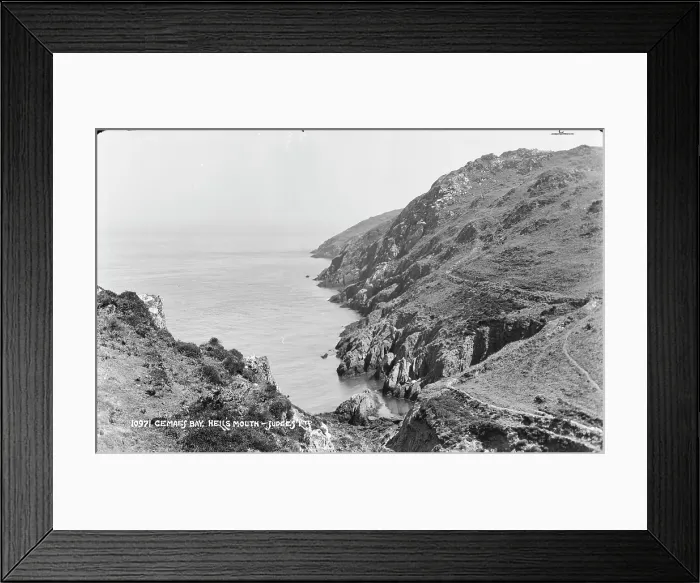 Framed Print : Cemaes Bay and Hell's Mouth Framed Print : Cemaes Bay and Hell's Mouth