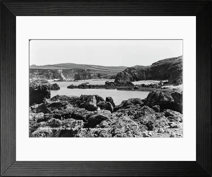 Framed Print : Cemaes Bay: The Rocks at Porth Padric Framed Print : Cemaes Bay: The Rocks at Porth Padric