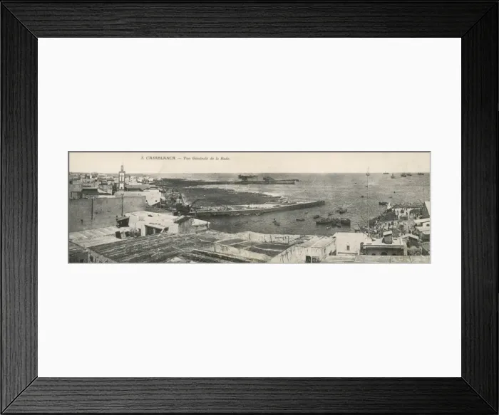 Framed Print : Casablanca - Morocco - View of the Harbour Framed Print : Casablanca - Morocco - View of the Harbour