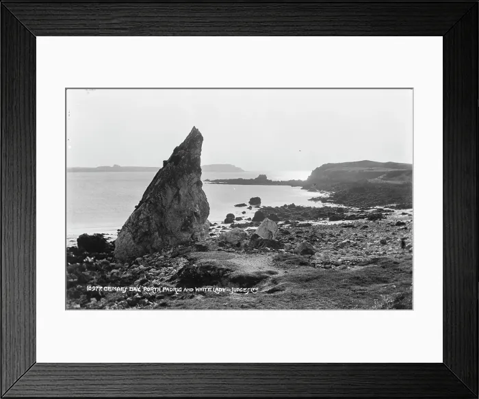 Framed Print : Cemaes Bay, Porth Padrig and White Lady Framed Print : Cemaes Bay, Porth Padrig and White Lady
