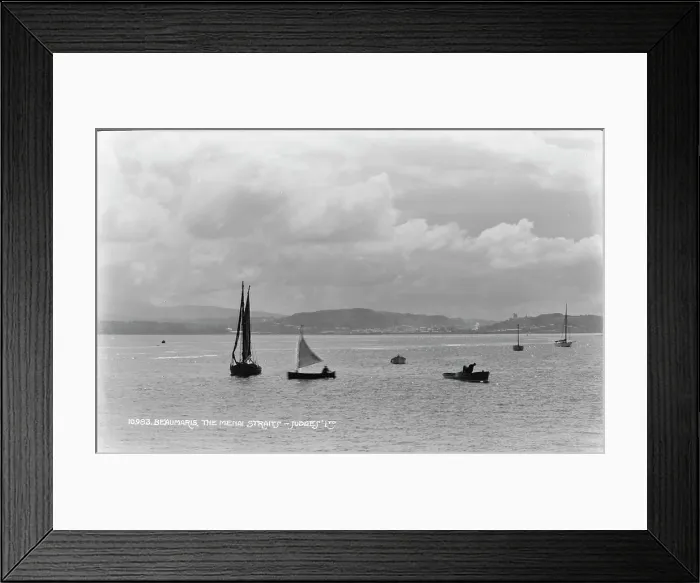 Framed Print : Sailing in the Menai Straits