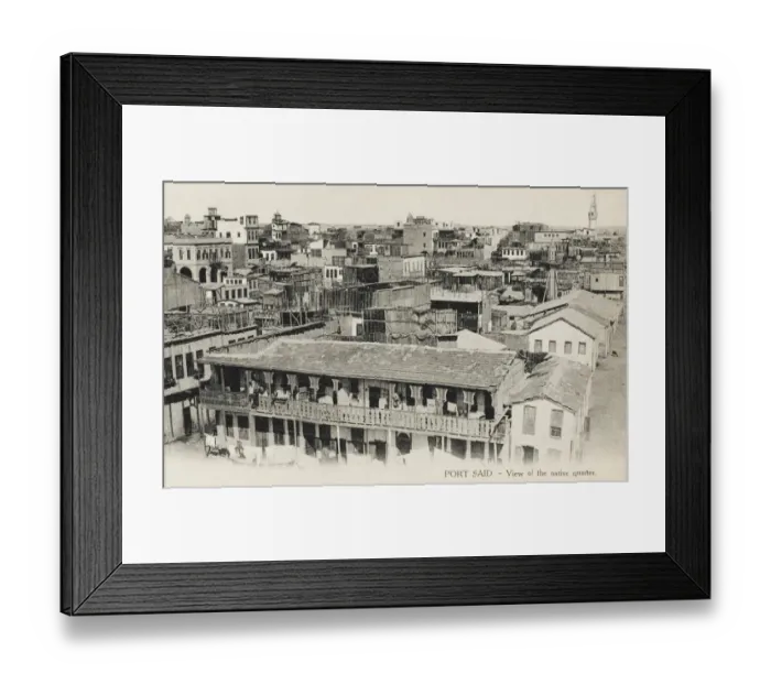 Framed Print : Port Said - The Native Quarter Framed Print : Port Said - The Native Quarter