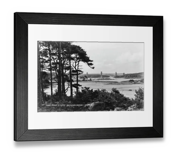 Framed Print : Britannia Bridge over Menai Straits Framed Print : Britannia Bridge over Menai Straits