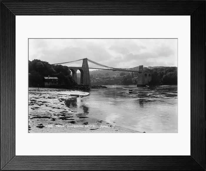 Framed Print : Menai Suspension Bridge Framed Print : Menai Suspension Bridge