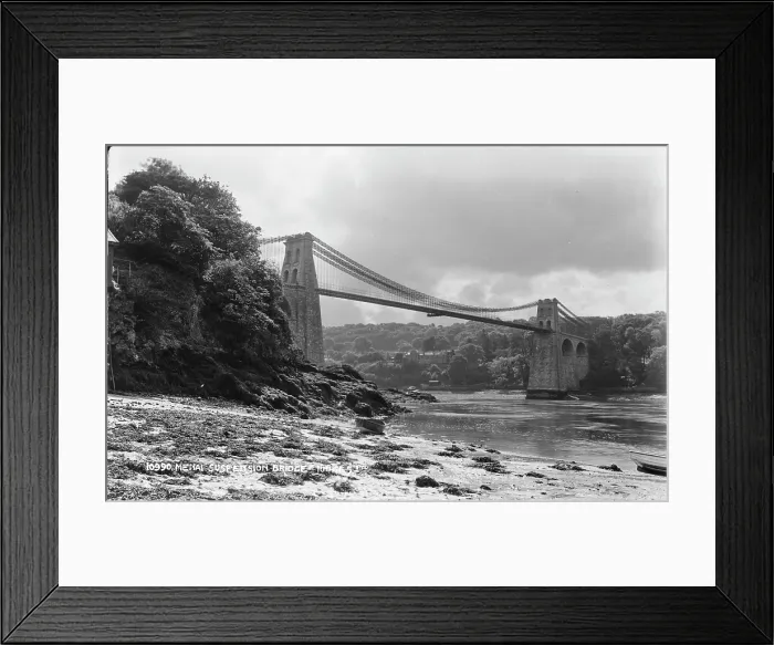 Framed Print : Menai Suspension Bridge Framed Print : Menai Suspension Bridge