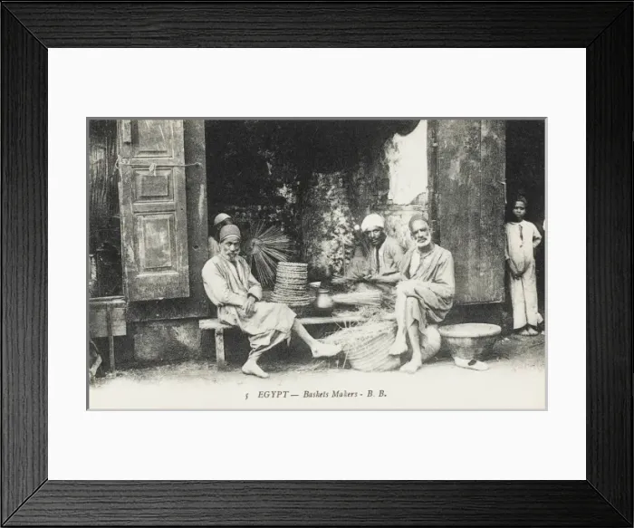 Framed Print : Egypt - Basket Makers Framed Print : Egypt - Basket Makers
