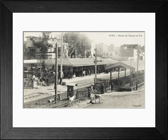 Framed Print : Suez - Railway Station - Egypt Framed Print : Suez - Railway Station - Egypt