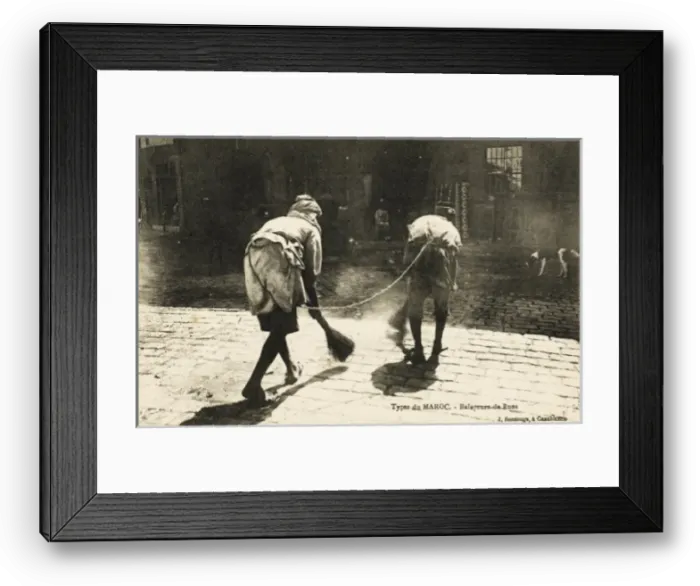 Framed Print : Morocco - Street Sweepers Framed Print : Morocco - Street Sweepers