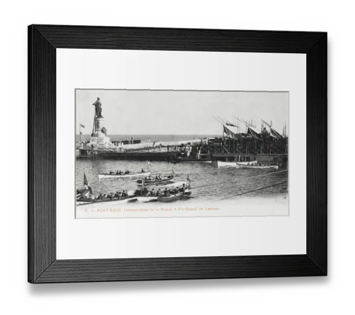Framed Print : Egypt - Port Said - Statue of Ferdinand de Lesseps Framed Print : Egypt - Port Said - Statue of Ferdinand de Lesseps