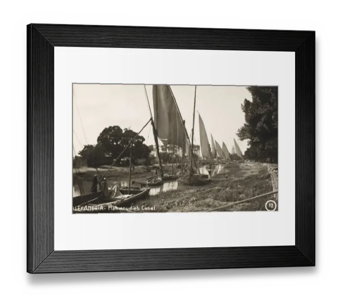Framed Print : Egypt - Alexandria - Mahmoudieh Canal Framed Print : Egypt - Alexandria - Mahmoudieh Canal