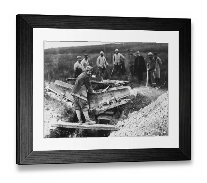 Framed Print : Trench digging 1916 Framed Print : Trench digging 1916