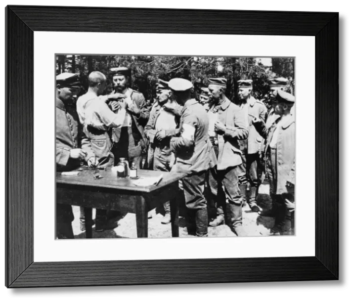 Framed Print : German troops vaccinated Framed Print : German troops vaccinated