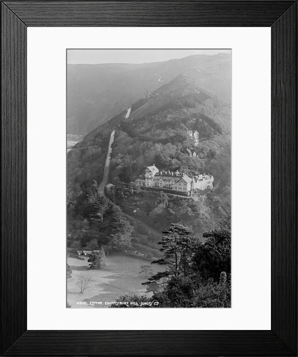 Framed Print : Scenic View of Lynton from the Hill Framed Print : Scenic View of Lynton from the Hill