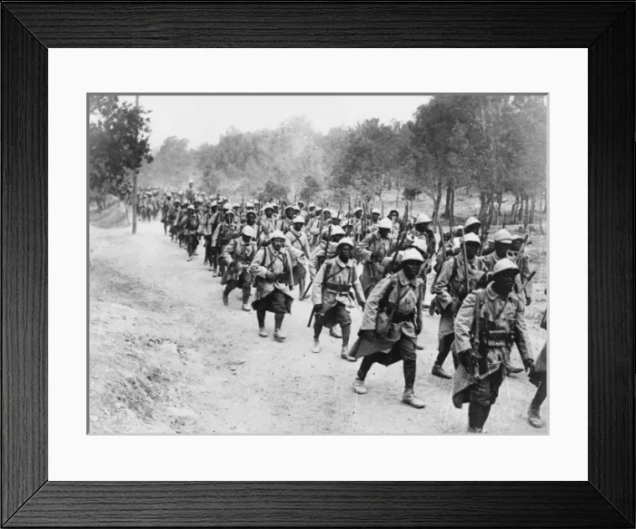 Framed Print : Sengalese troops 1916 Framed Print : Sengalese troops 1916