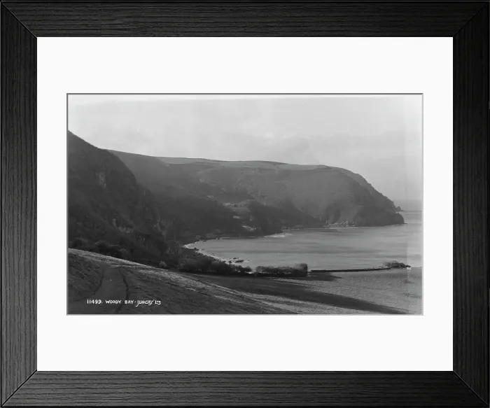 Framed Print : Scenic View of Woody Bay Framed Print : Scenic View of Woody Bay