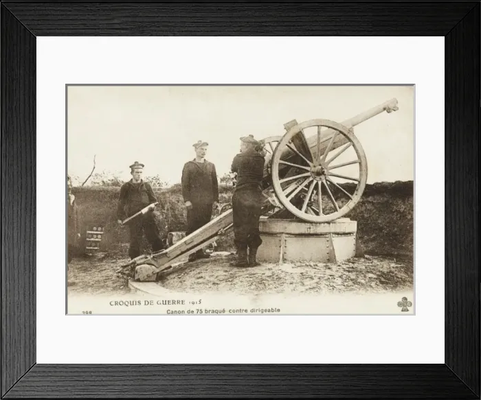 Framed Print : Anti-airship battery Framed Print : Anti-airship battery