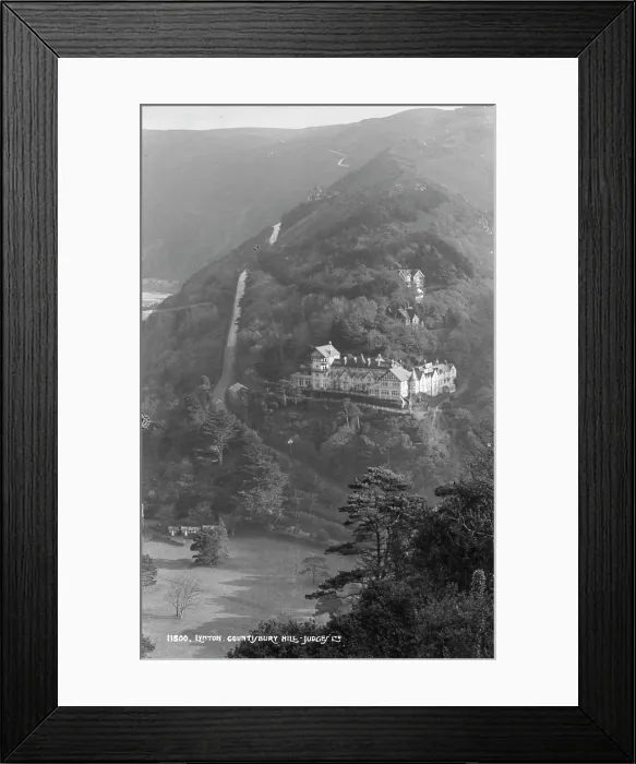 Framed Print : Scenic View of Lynton from Bury Hill Framed Print : Scenic View of Lynton from Bury Hill