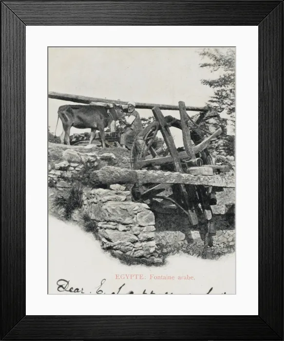 Framed Print : Traditional Egyptian water wheel Framed Print : Traditional Egyptian water wheel