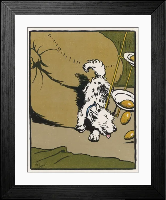 Framed Print : Dog Knocks over Cakes Framed Print : Dog Knocks over Cakes