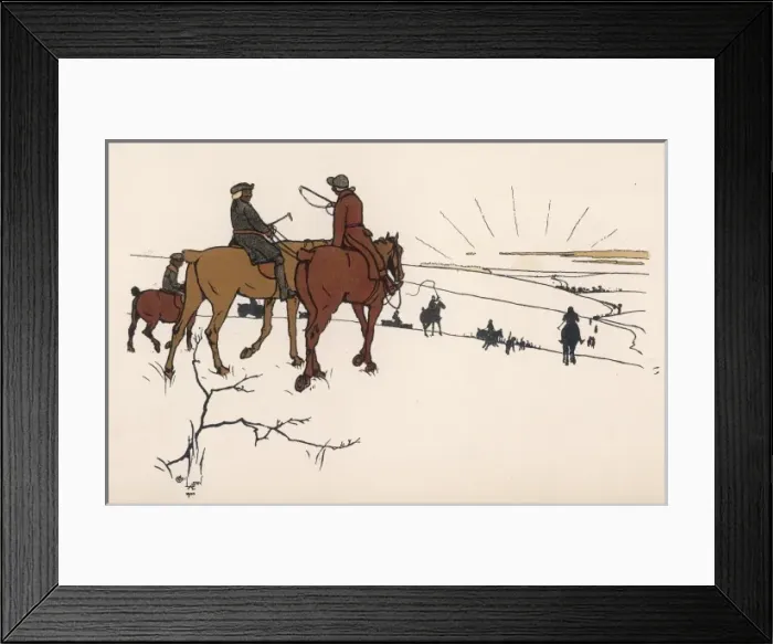 Framed Print : Going home after Hunt Framed Print : Going home after Hunt