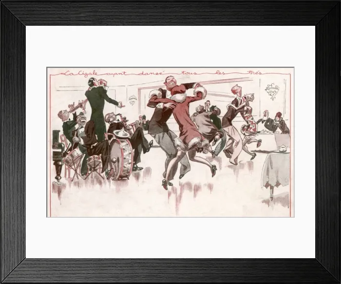 Framed Print : Tea Dance Paris 1926 Framed Print : Tea Dance Paris 1926