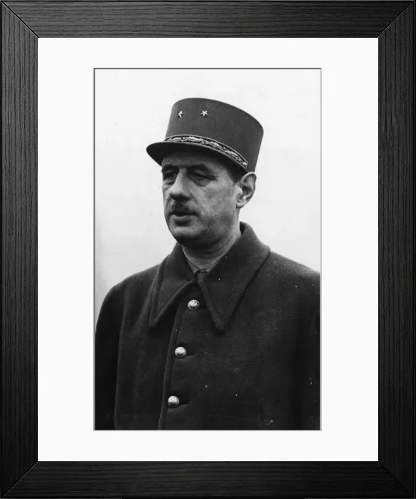 Framed Print : Charles de Gaulle Framed Print : Charles de Gaulle