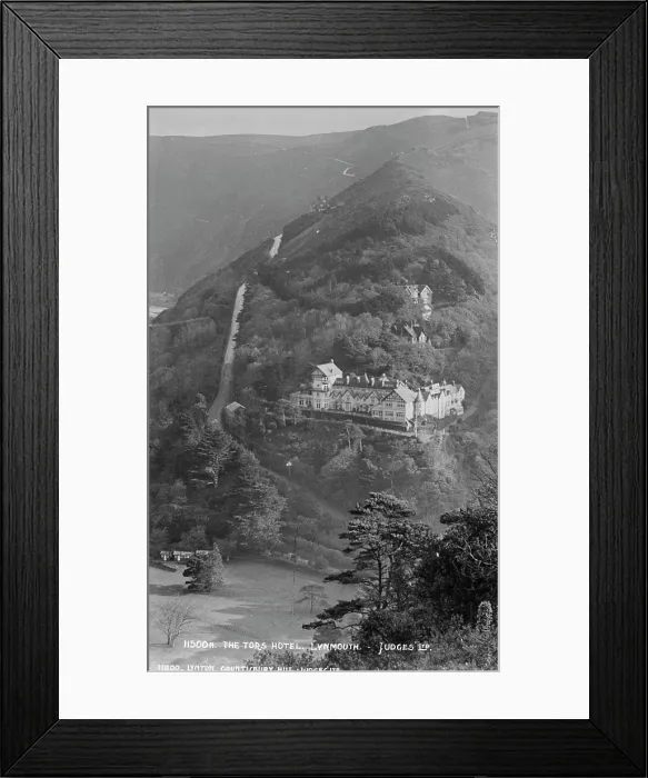 Framed Print : The Tors Hotel, Lynmouth Framed Print : The Tors Hotel, Lynmouth