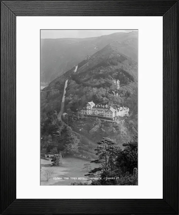 Framed Print : The Tors Hotel, Lynmouth Framed Print : The Tors Hotel, Lynmouth
