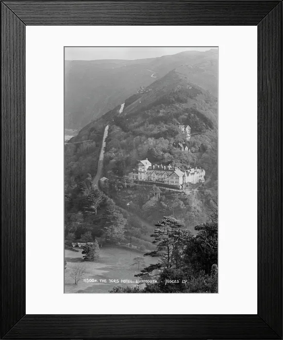 Framed Print : The Tors Hotel, Lynmouth Framed Print : The Tors Hotel, Lynmouth
