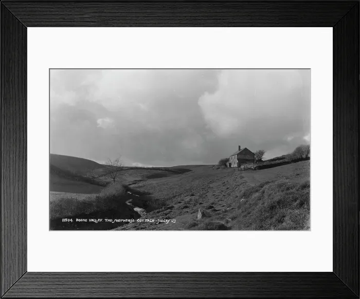Framed Print : The Shepherd's Cottage in Doone Valley Framed Print : The Shepherd's Cottage in Doone Valley