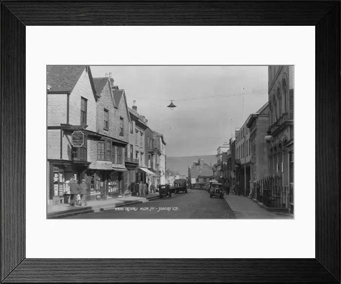 Framed Print : Historic View of Lewes High Street Framed Print : Historic View of Lewes High Street