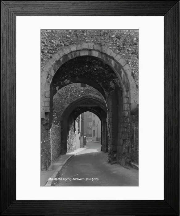 Framed Print : Lewes Castle Gateway Framed Print : Lewes Castle Gateway