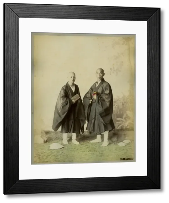 Framed Print : Two Japanese Monks Framed Print : Two Japanese Monks