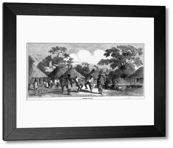 Framed Print : Sierra Leone Village Framed Print : Sierra Leone Village