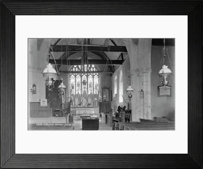 Framed Print : Interior of Alfriston Church Framed Print : Interior of Alfriston Church
