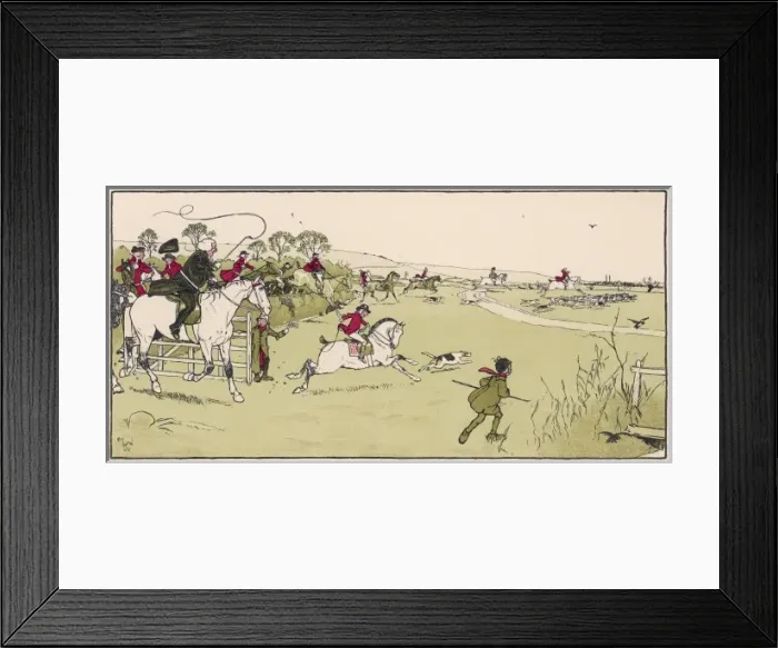 Framed Print : Chasing the Fox Aldin
