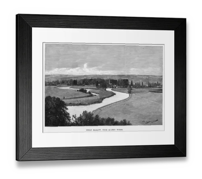 Framed Print : Great Marlow, Berkshire Framed Print : Great Marlow, Berkshire