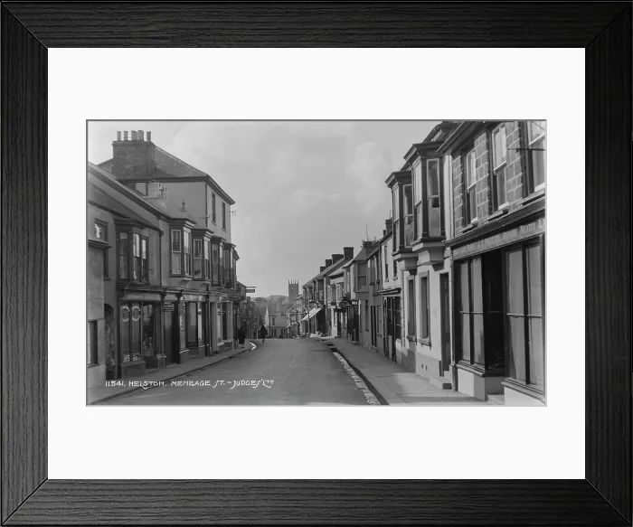 Framed Print : Menage Street in Helston Framed Print : Menage Street in Helston