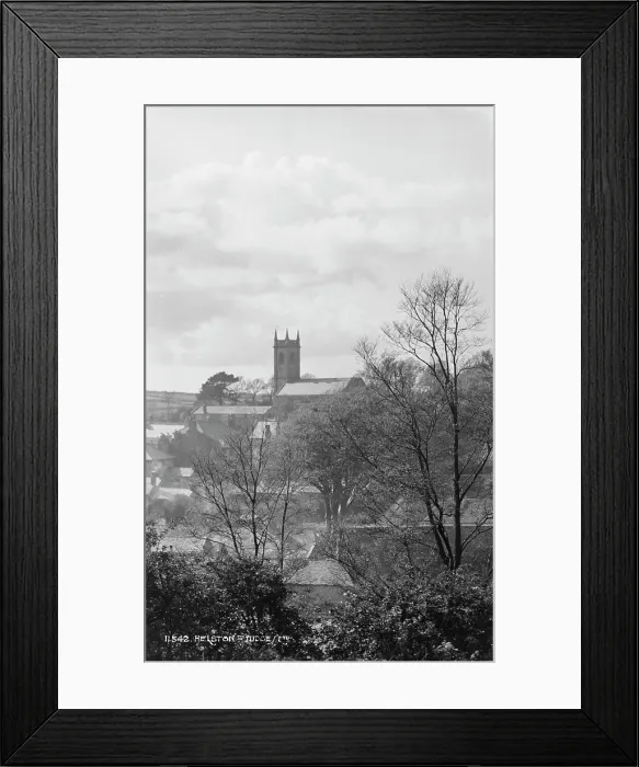 Framed Print : View of Helston with Church Tower Framed Print : View of Helston with Church Tower