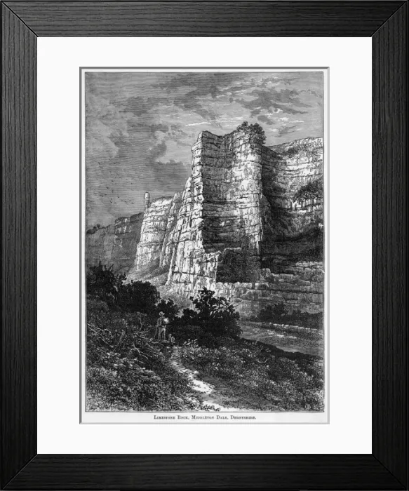Framed Print : Middleton Dale, Derbyshire Framed Print : Middleton Dale, Derbyshire