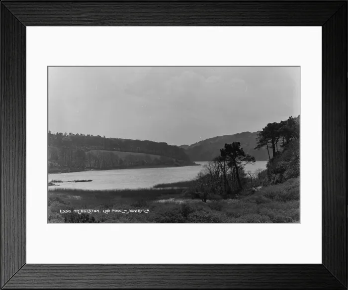 Framed Print : Scenic View of Loe Pool Framed Print : Scenic View of Loe Pool