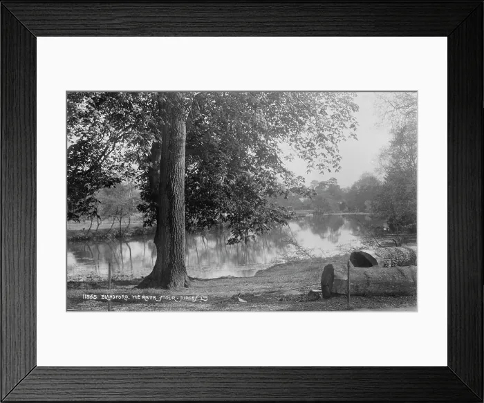 Framed Print : The River Stour at Blandford Framed Print : The River Stour at Blandford