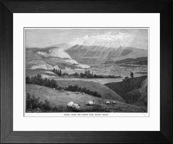 Framed Print : Lewes, Sussex Framed Print : Lewes, Sussex