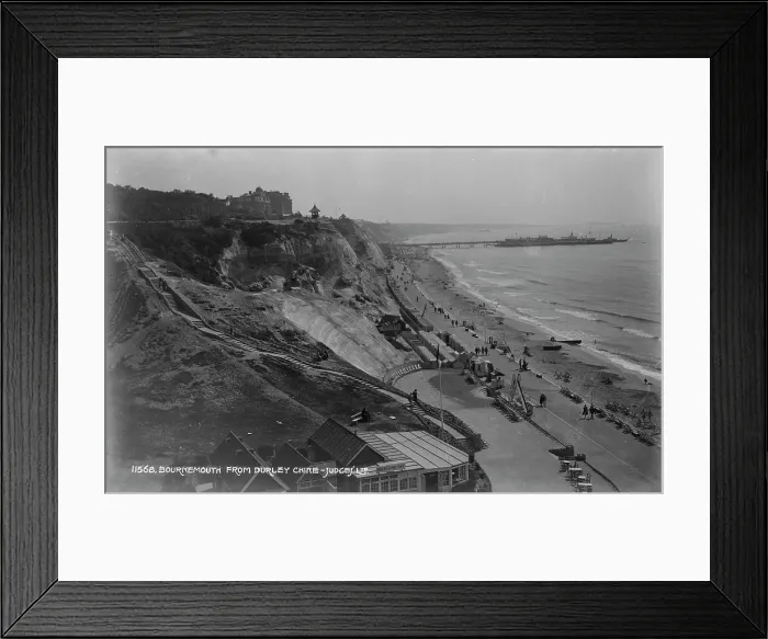 Framed Print : Bournemouth from Durley Chine Framed Print : Bournemouth from Durley Chine